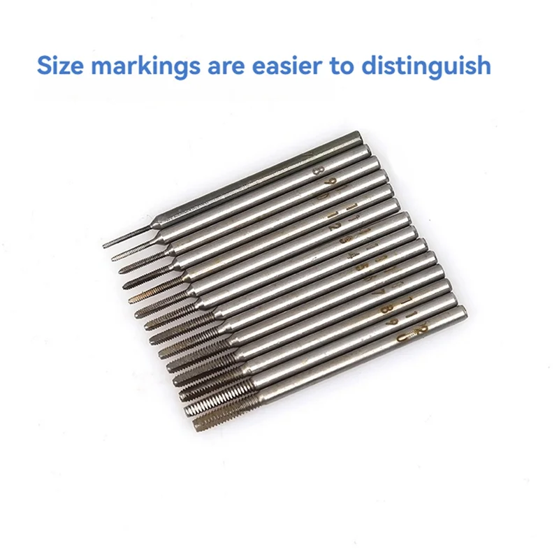 ABKW-Watch Tap & Die Set Micro Utensile da taglio per filettatura per la riparazione di piastre per orologi e alberi di barili