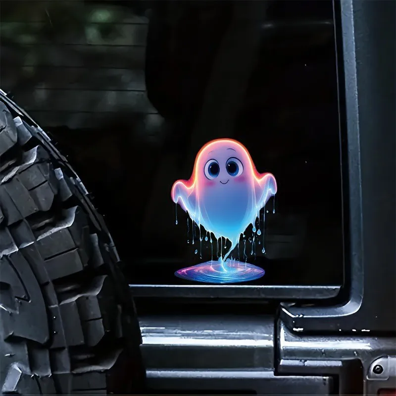 

Small Ghost Car Stickers Cute Halloween Decoration Stickers Waterproof Sunscreen PVC Stickers