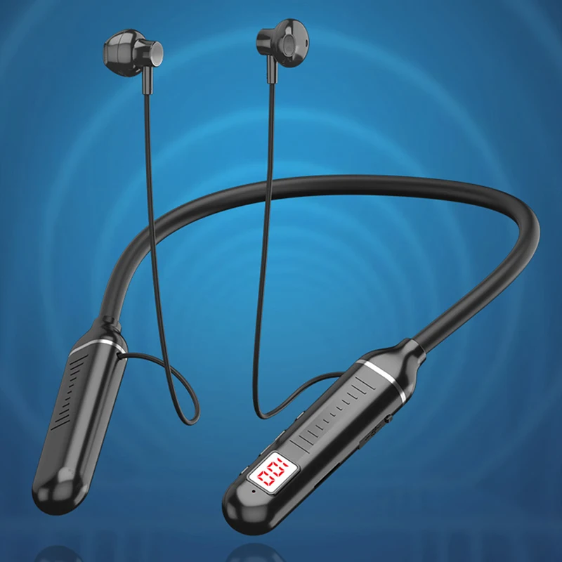 スポーツヘッドセット,Bluetoothワイヤレスhifiステレオヘッドセット,骨伝導ヘッドセット,防水ネックバンドヘッドセット,マイク付きのBluetooth,ks69,ipx5
