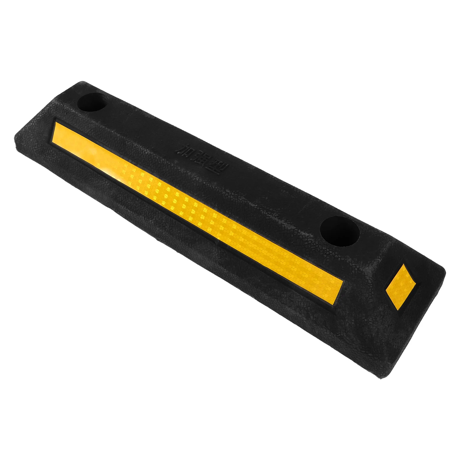 

Rubber Parking Stopper Firm Rubber Anti Texture Garage Car Stoppers Vehicle Tire Stops Reflective Tape Easy Installation