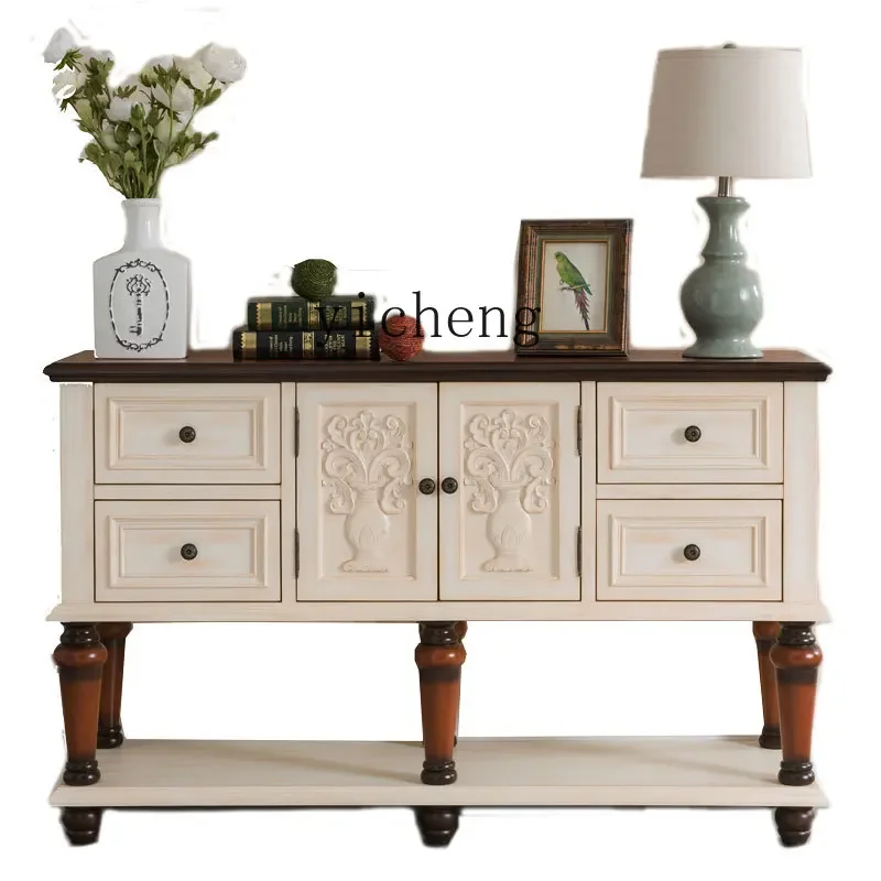 

Home Console Aisle Corridor Country Side Table Display Partition Side View Backrest Table