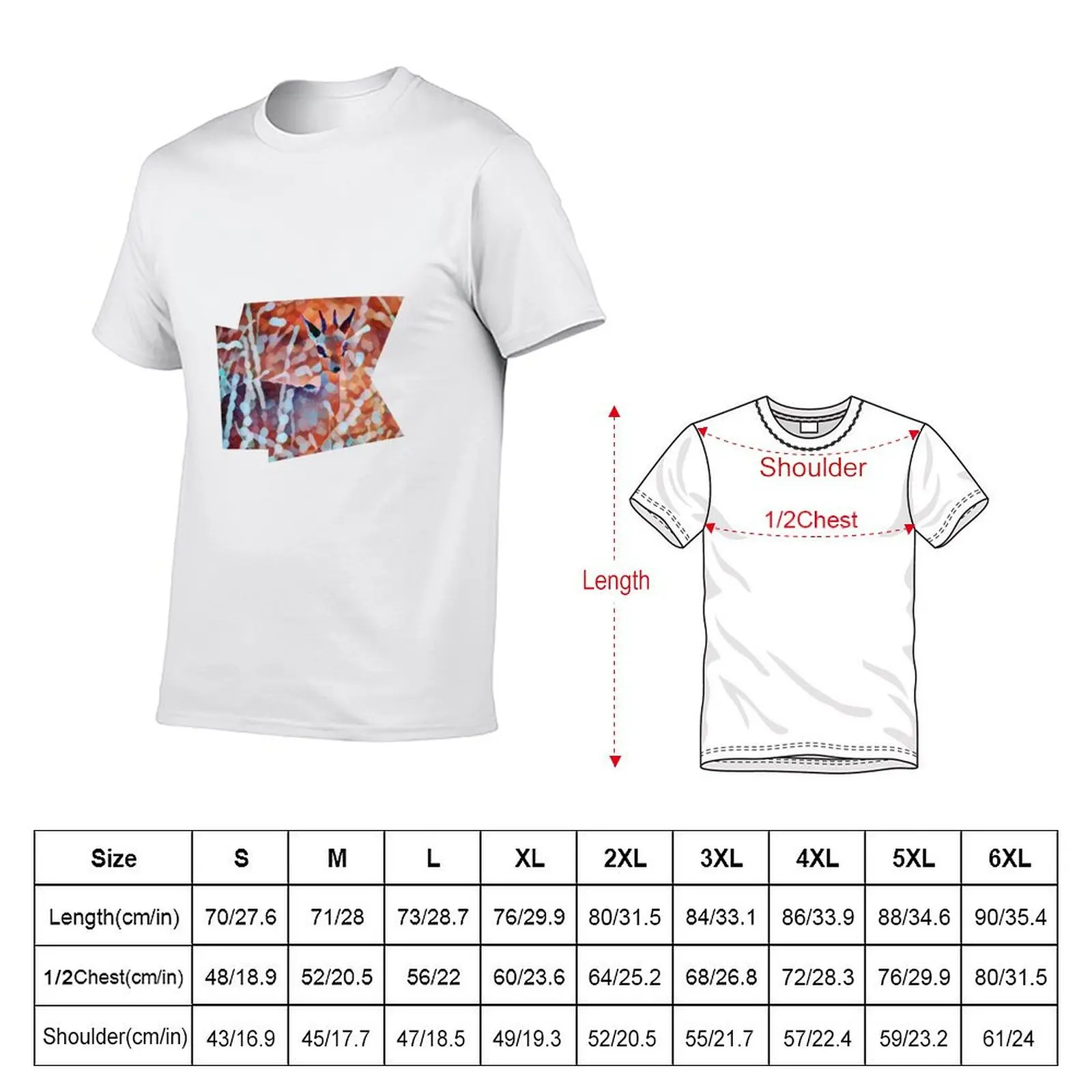Dik-dik Antelope Love Animal T-Shirt Quick Dry Training Short Sleeve Tee