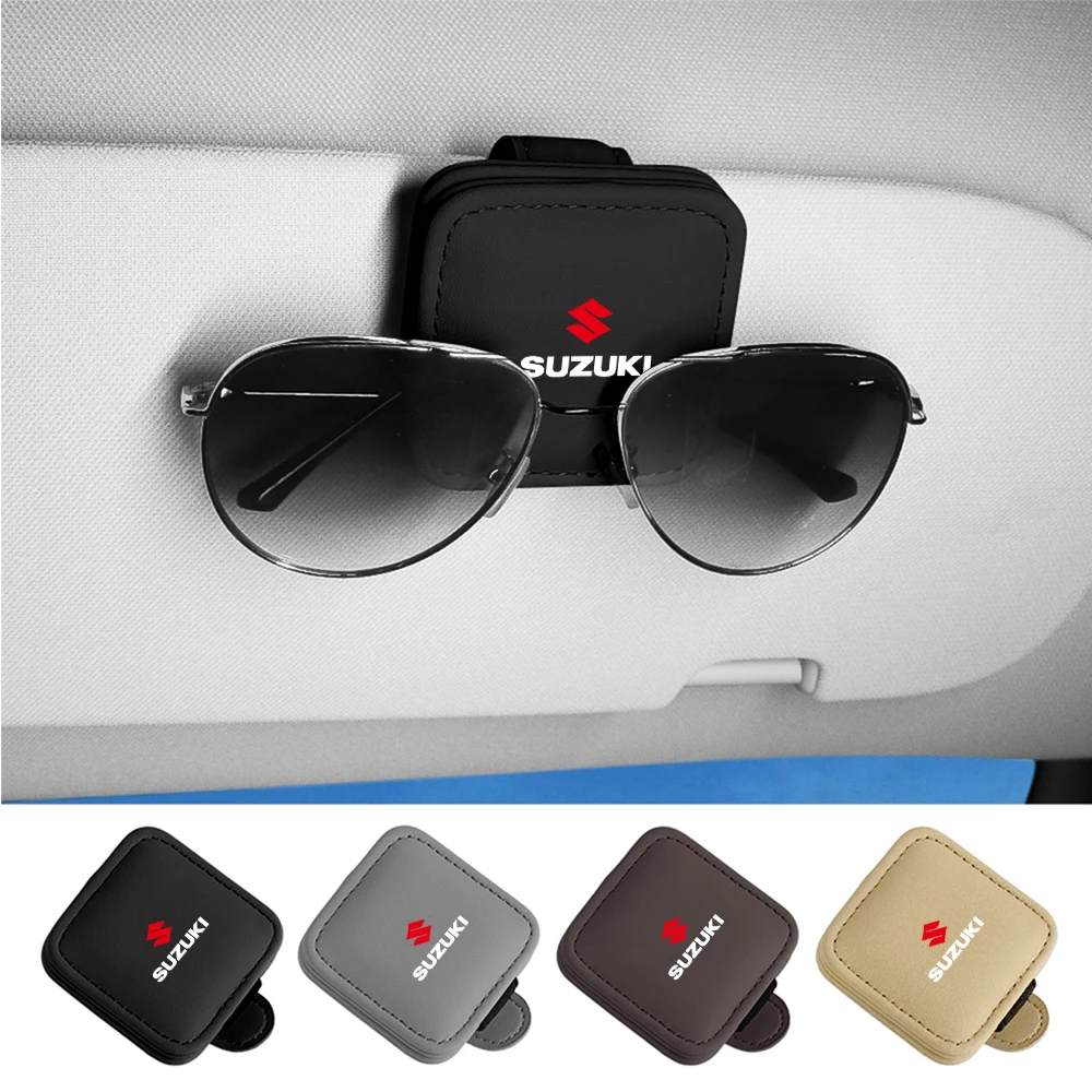 Clip para gafas de sol para coche, organizador magnético para gafas de sol, soporte para tarjetas para Suzuki Ignis Jimny Swace Kizashi Swift SX4 Grand Vitara