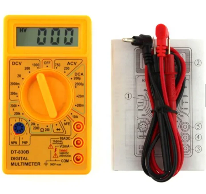 5pcs  DT-830B digital multimeterr,Digital display voltmeter, resistance meter