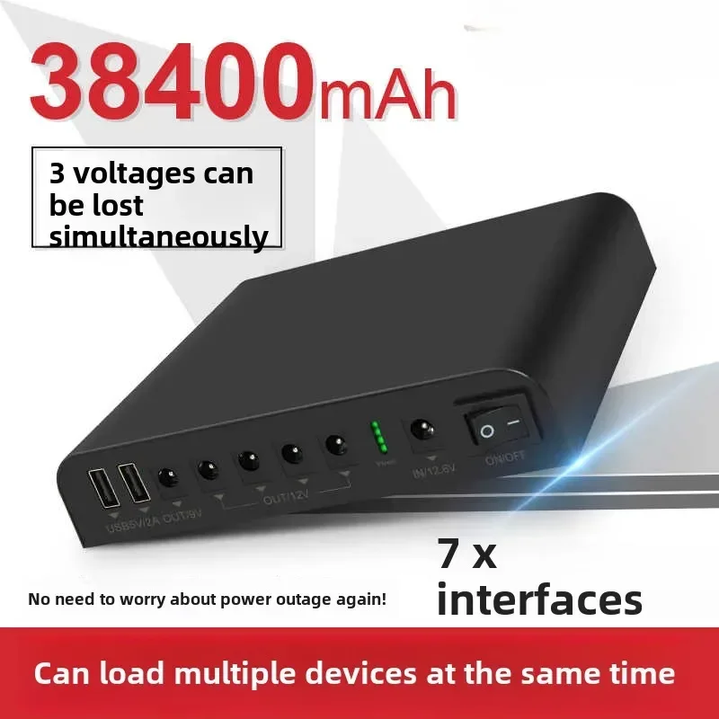

SL3400 TalentCell DC 12V/9V/5V Output Small UPS Uninterruptible Power Supply 18650 27000mAh 98Wh Lithium-ion Backup Battery