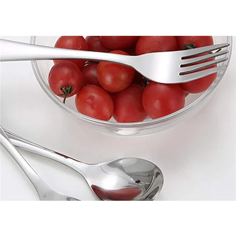 

B62B-24 Pcs Kids Silverware Set Children's Safe Stainless Steel Utensil Little Bear Kids Cutlery Set Metal Toddler Utensils
