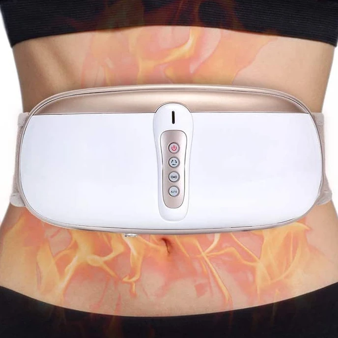 Wireless Slimming Belt, Abdominal Massager Portable Weight Loss Machine with 4 Vibration Massage Modes, Heating