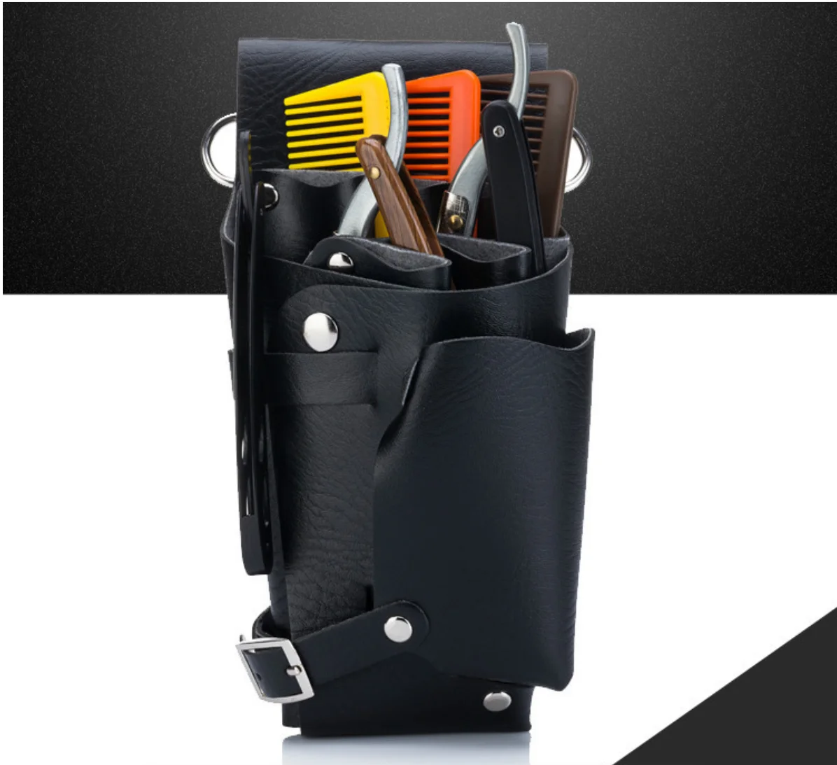 Hair Care Styling Tools Waist Pack Hair Scissors Comb Bag Hairdressing Tool Hairpin Bottle Bag with Removable Belt