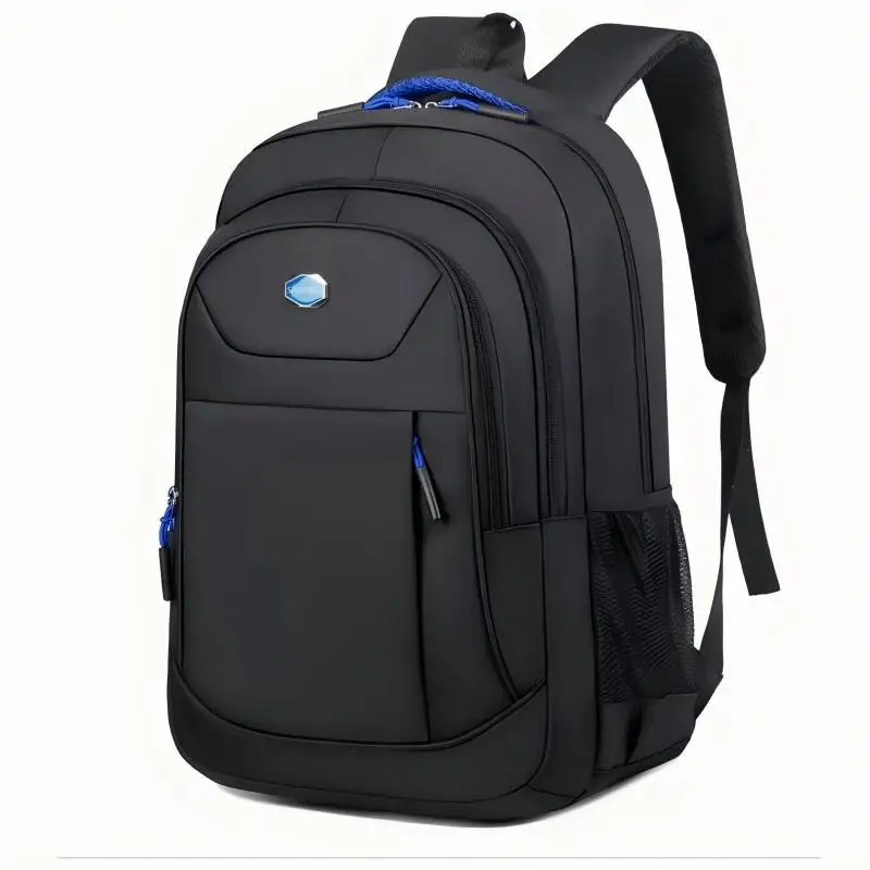 Homefish Men's Backpack Oxford Waterproof Backpack Business Computer Bag Leisure Travel Backpack High School Student Backpack