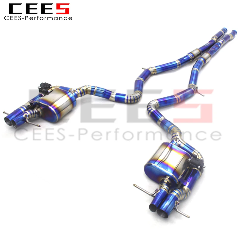 CEES Catback Exhaust Pipes For Mercedes-Benz S500 S550 W222 4.7T 5.5T 2014-2019 Exhaust SystemTitanium Exhaust Pipe