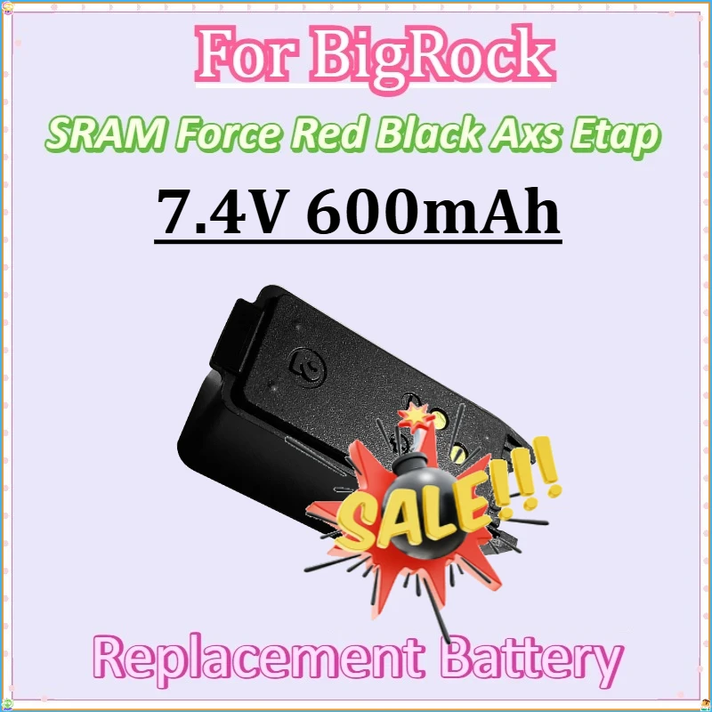 

For BigRock SRAM Force Red Black Axs Etap Replacement Lithium Lon Digital Batteries New Battery 7.4V 600mAh