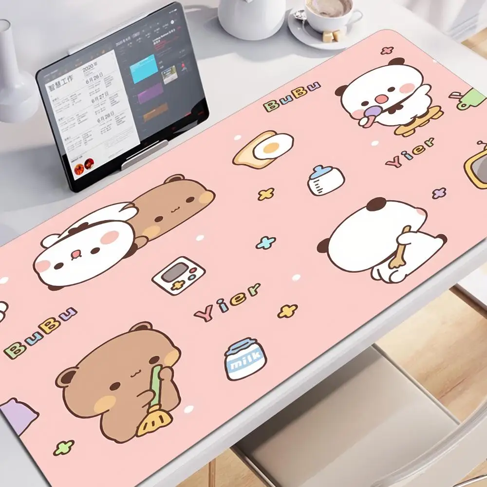 

Kawaii Cartoon Bubu Dudu Cute Deskmat Xxl Gamer Mouse Pad Anime Computer Table Mat With lockedge Mousepad Large Mats Mause Pads