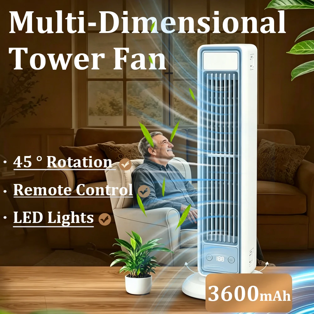 Ventilateur mural silencieux pour bureau et maison, rafraîchisseur d'air puissant, ventilateur mural suspendu, climatiseur sans pales pour l'été