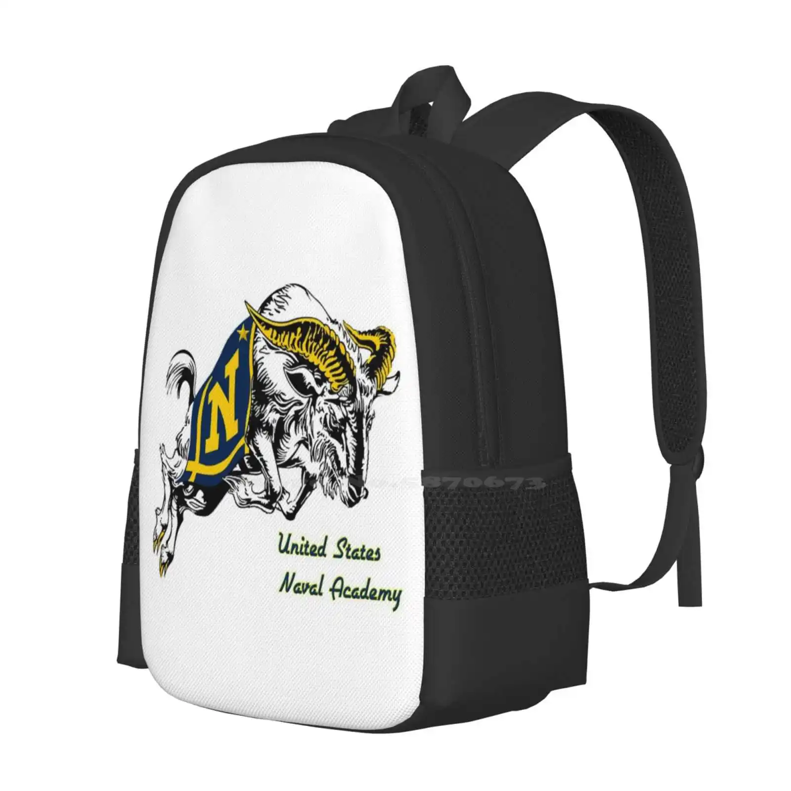 The Usna Rampaging Goat! 3D Print Design Backpack Student Bag Bumper Constitution Anchor Eagle Crest Dont Tread On Me First