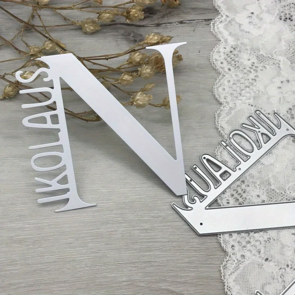 1 Stück Metall-Schneidewerkzeug „N“-Buchstabe Dekoration Scrapbook Papier Bastelwerkzeug Stanzschablone