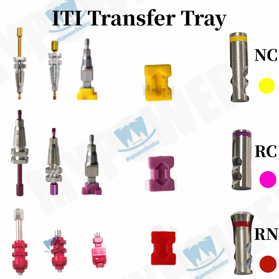 2Pcs Dental Transfer Open/Closed/Analog Tray Plastic Impression Coping Straumann ITI