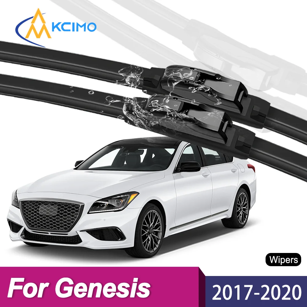

Upgrade Your Wiper System 2PCS Premium All-Season Blades For Genesis G80 DH 2017–2020 Long-Lasting Clear Vision Guaranteed