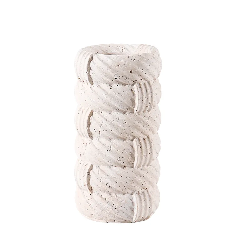 Wabi-sabi wind, vase high-end retro soft decoration model room entrance desktop decoration ornament home accessories