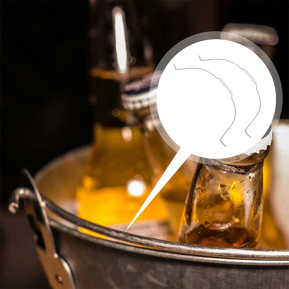 

4pcs Handle Accessories Galvanized Iron Ergonomic Grip For Mop Bucket Fishing Organizer Small Bucket Metal Handles