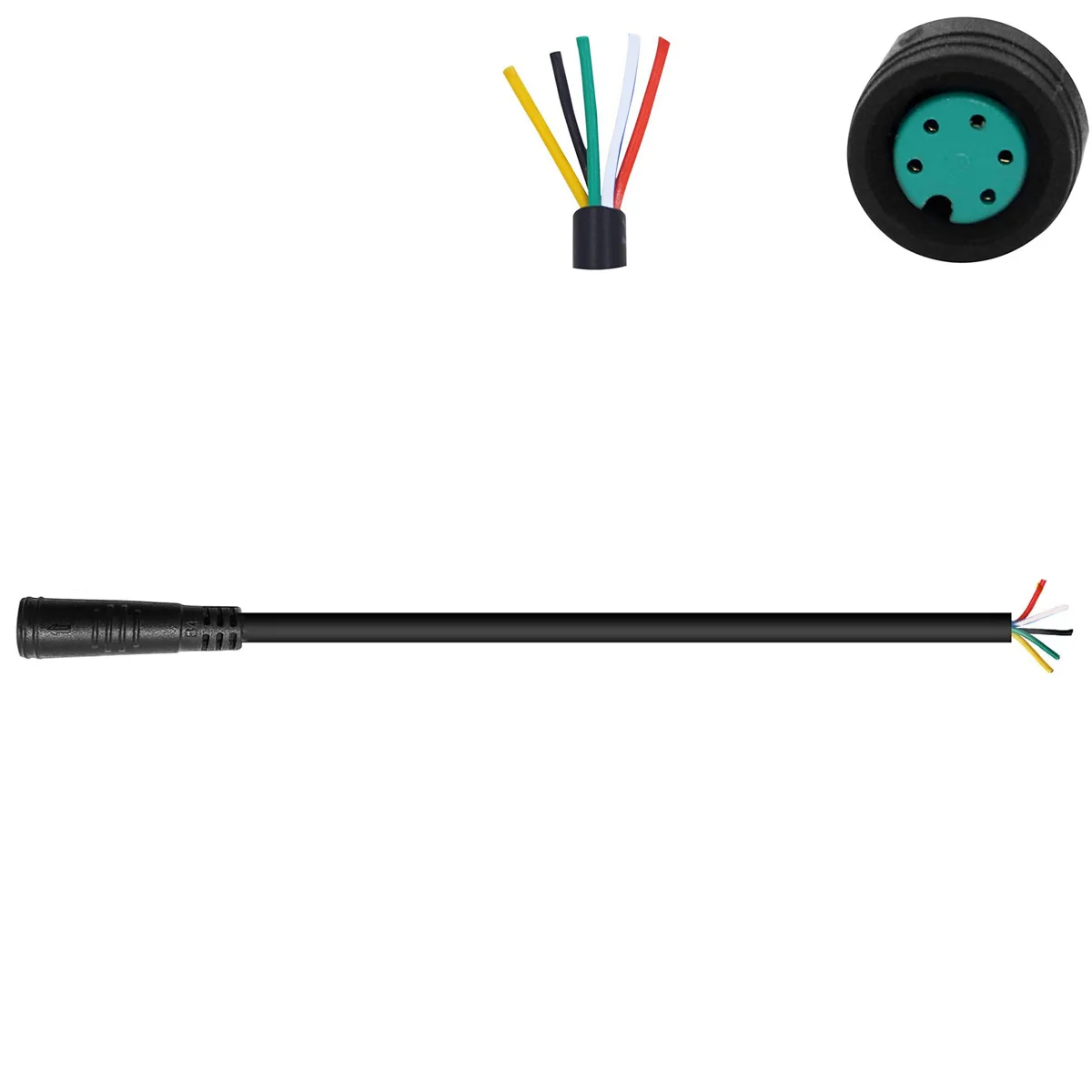 LED Power Signal Line 2/3/4/5/6Pin M8 Signal Connector Cable Male Female Waterproof Connector Outdoor Ebike Plug Wire Cable image 2