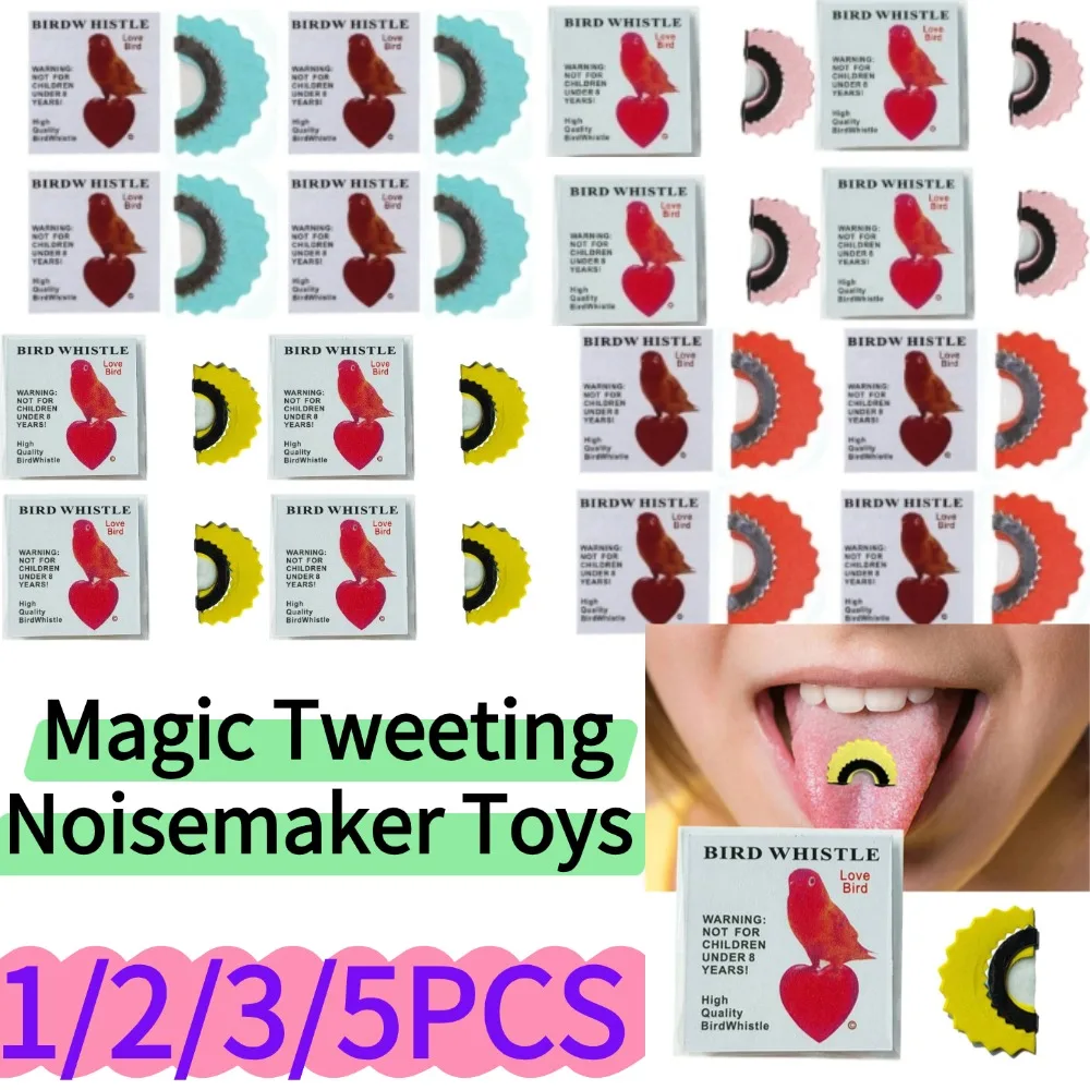 1/2/3/4/5PCS Magic Trick Bird Whistle Unique Mouth Imitation Tool for Realistic Birdcall Effects Portable Lightweight Entertainm