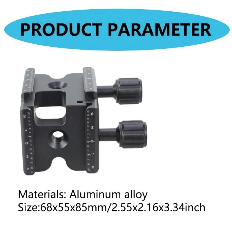 

E56B 90 Degree L Clamp for Quick Attachment to Arca Type Tripod Heads and Slides