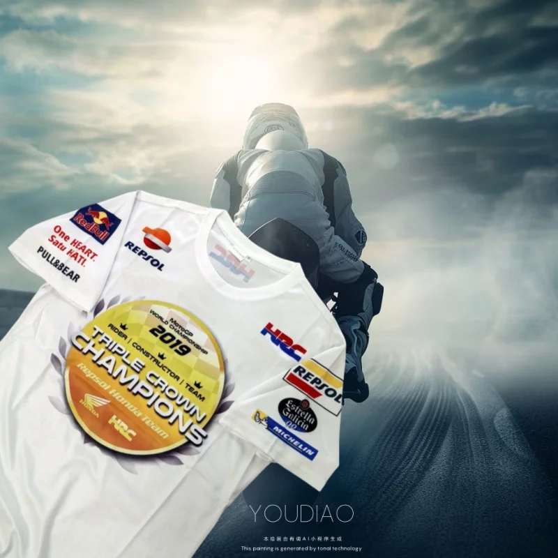 

Moto GP Men's and Women's Fast-drying Downhill Printing Short-sleeved Motorcycle Cross-country Competition Sports Short-sleeved