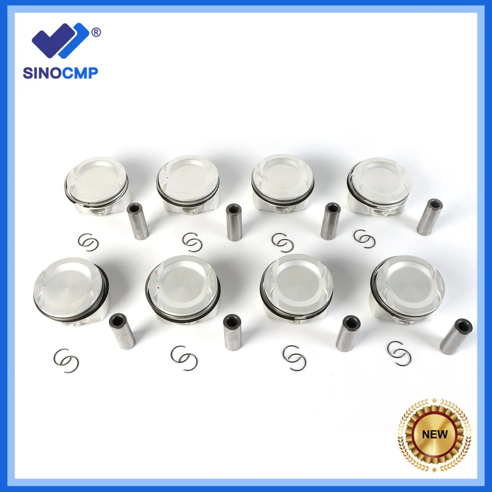 8pcs STD Φ89mm Engine Pistons Rings Wrist Pin Kit For BMW M5 M6 X5 X6 M E70 F10 S63B44 4.4T 11257556955 11257598207 Φ22mm