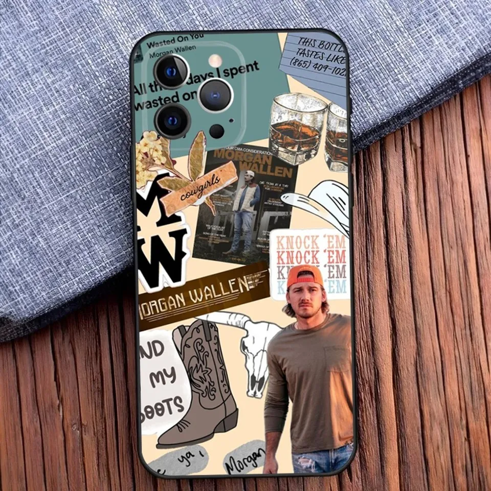 M-Morgan Wallen American Singer Phone Case For iPhone  16,15,14,13,12,11,Pro,X,XS,Max,XR,Plus,Mini Soft Black Cover - AliExpress  202192403