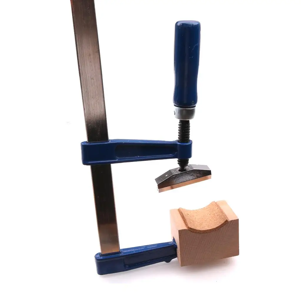 Guitar Frets Insert Caul Block Blue Metal Wood Luthier Guitar Tool for Fingerboard Fret Replacement and Setup