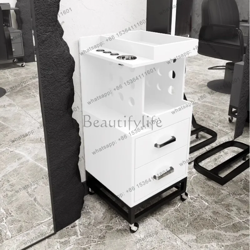 Factory Direct Sales Nordic Barbershop Salon Trolley Hairdressing Salon Hairstylist-specific Storage Tool Cabinet Barber Storage