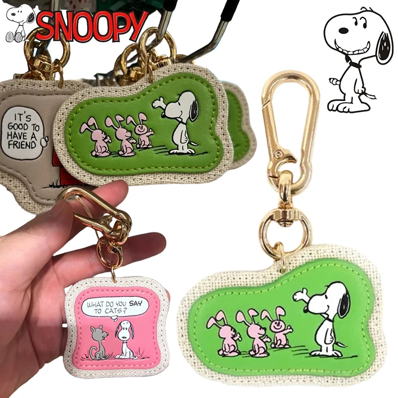 

Snoopy Backpack Keychain Accessory for Man Women Carabiner Key Chain Decorations Cute Bags Charm Car Key Chain Accessories Gifts