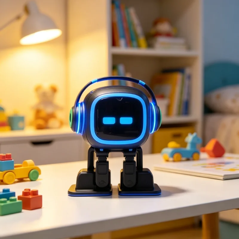 Cool Headset Robot Desktop Smart Speaker, Dynamic RGB Neon Lighting, Wireless Bluetooth Audio Player, Novelty Tech Gift for Desk - view 5