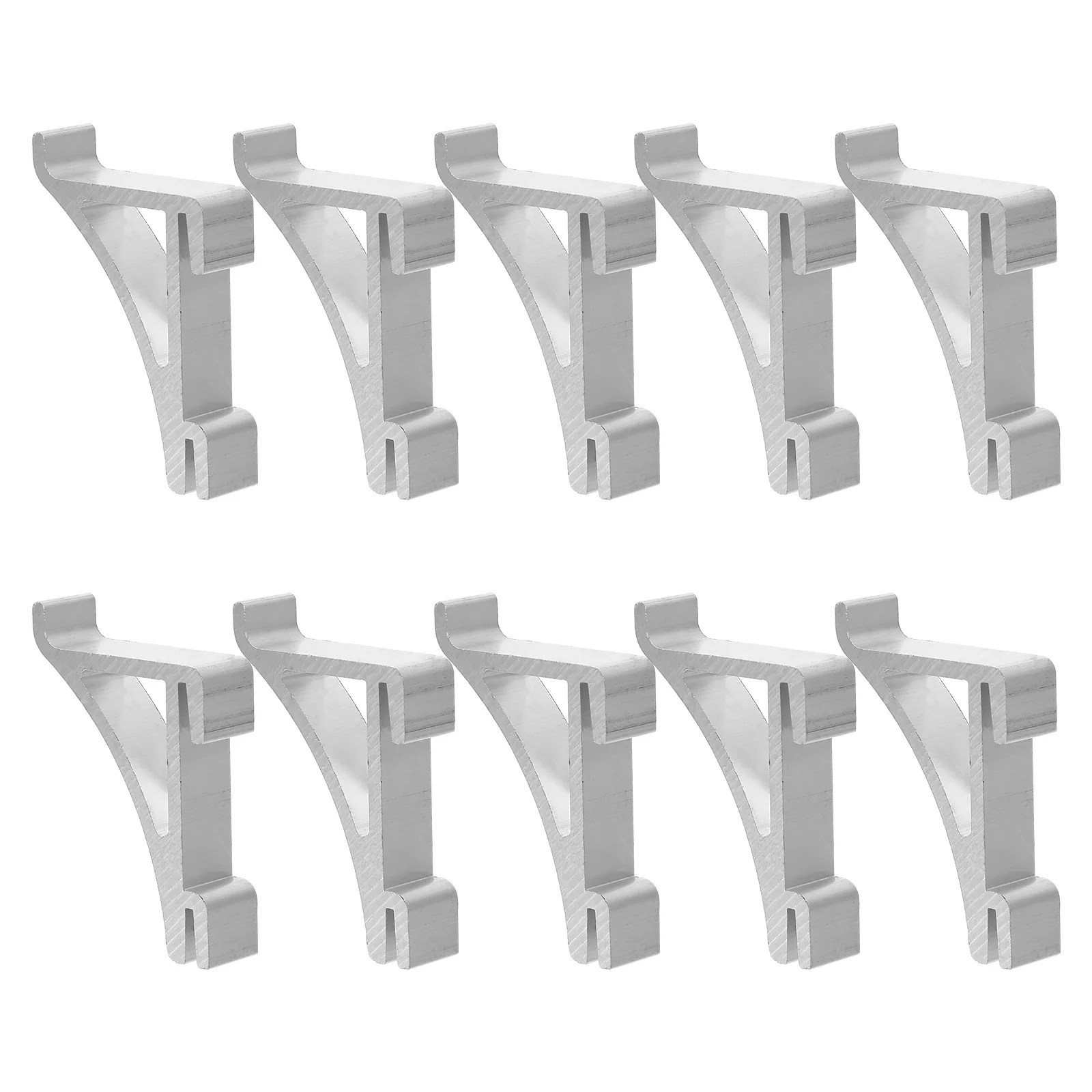 10 Pcs Freezer Hook Coolant for Car Refrigerator Shelf Clip Small Cooler Practical Aluminum Metal Hooks Clamp