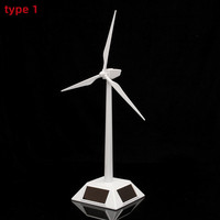 2 in 1 Solar Wind Generator Model Gift Exhibition Stand Windmill Educational Assembly Kit Desktop Decoration Power Generator