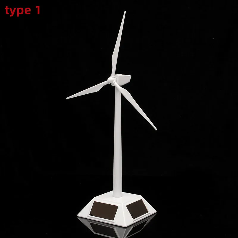 2 in 1 Solar Wind Generator Model Gift Exhibition Stand Windmill Educational Assembly Kit Desktop Decoration Power Generator 