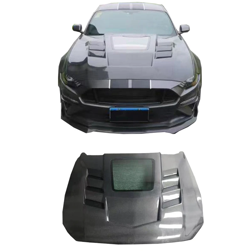 Carbon Fiber Transparent Engine Hood Bonnet For  Coupe Convertible 2 Door 2018-19 UP Car