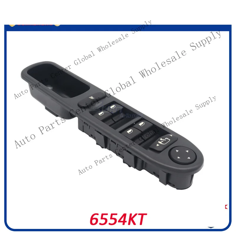 L+ 6554KT 1x Master Power Window Switch For Peugeot 307 2000-14 Hatchback CC Wagon