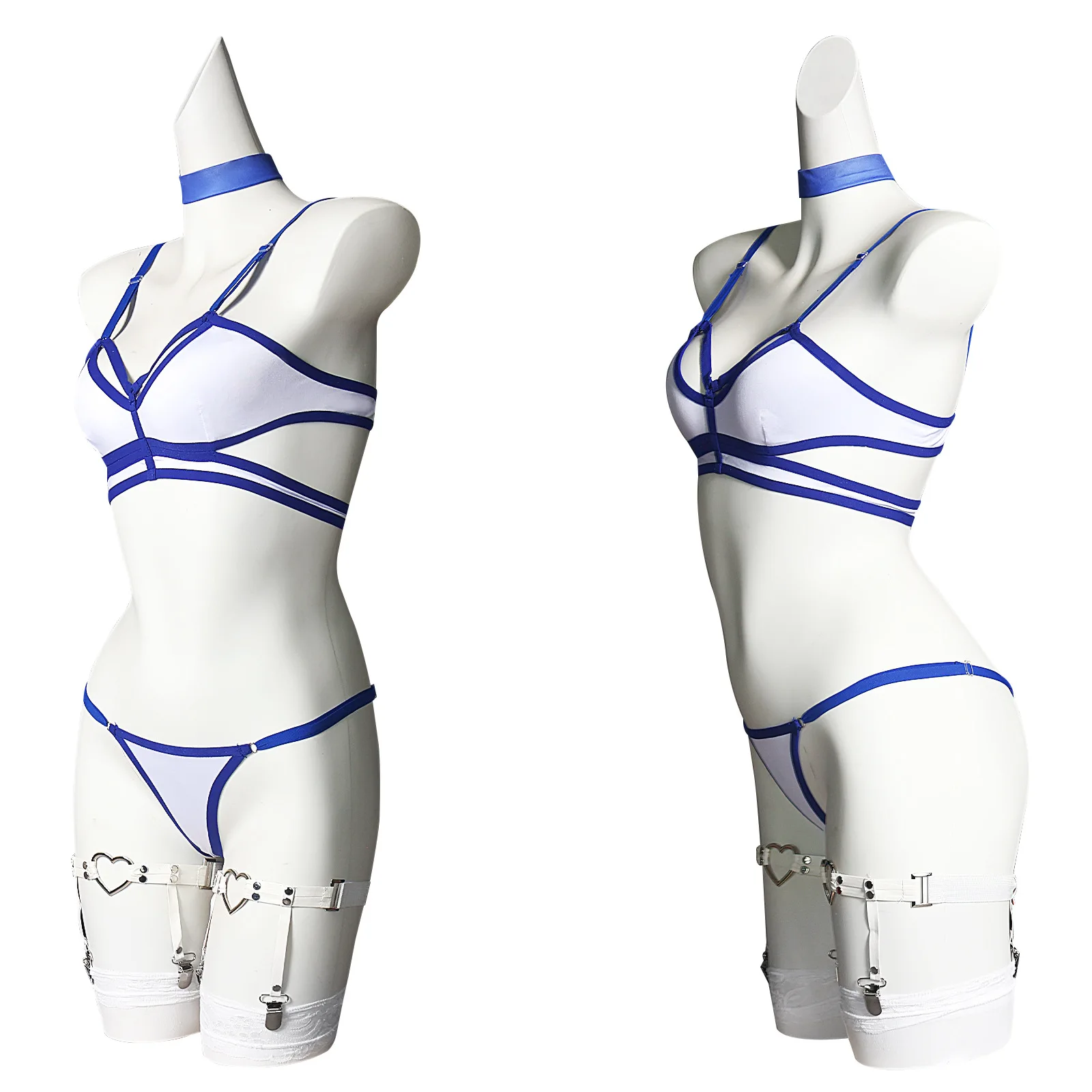 Spiel Unsichtbare Cosplay Frau Luna Schnee Bikini Kostüm Frau Sexy Bikini mit Zubehör Halloween Party Psylocke Badeanzug