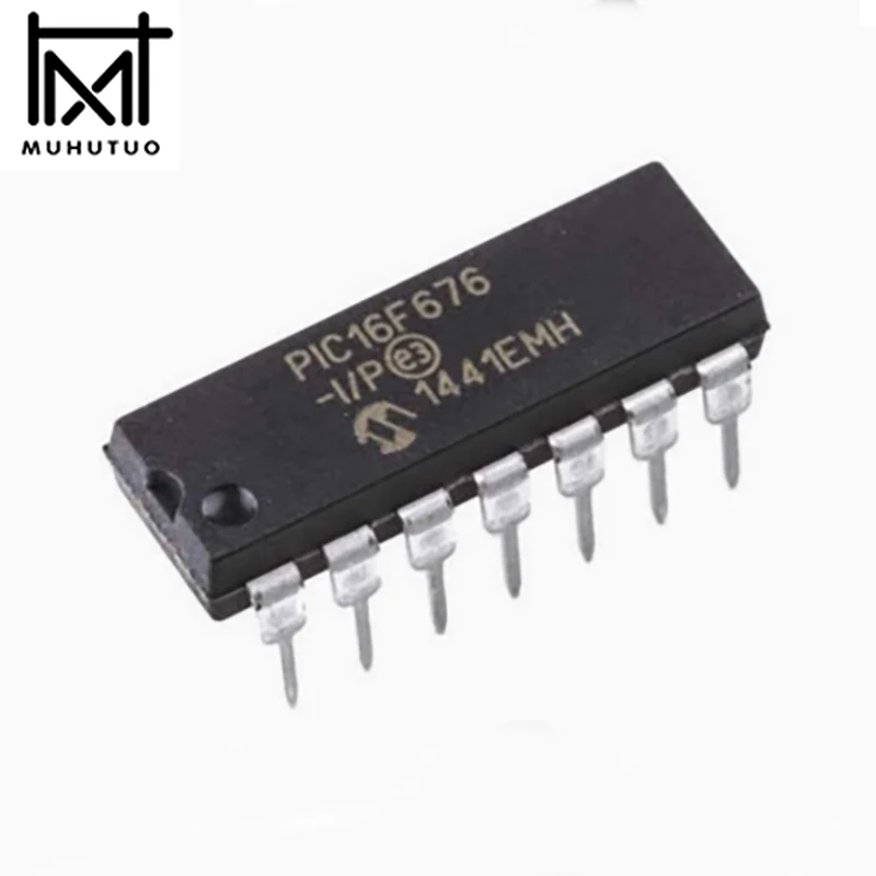1PCS New original PIC16F505-I/P PIC16F526 PIC16F616 PIC16F630 PIC16F636 PIC16F676 PIC16F688 E/P T DIP-14 Microcontroller chip