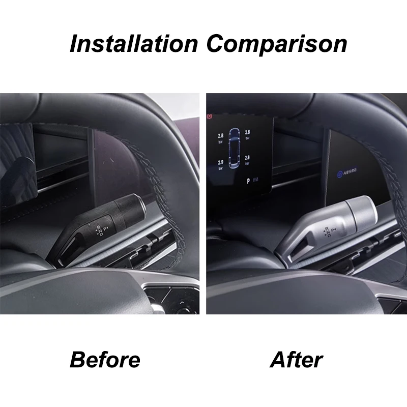 MDUG For Geely Galaxy E5 EX5 Proton E.MAS 7 2024 2025 Car Column Shift Knob Cover Decor Protect Stickers Accessories