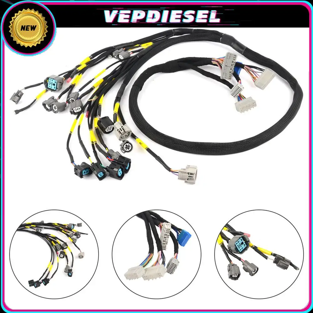 

Brand New Engine Harness CNCHOBD11 For Civic Integra B16 B18 D16 OBD1 Budget D & B-series Tucked CNCH-0BD1-1 W/ 1 Year Warranty