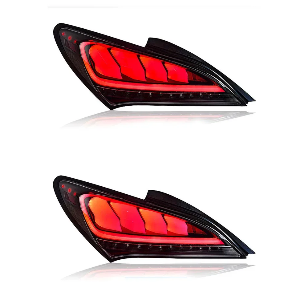 For Hyundai Genesis Coupe LED Tail Light Assembly 2009-2013 Modified LED Running Turning Tail Lights