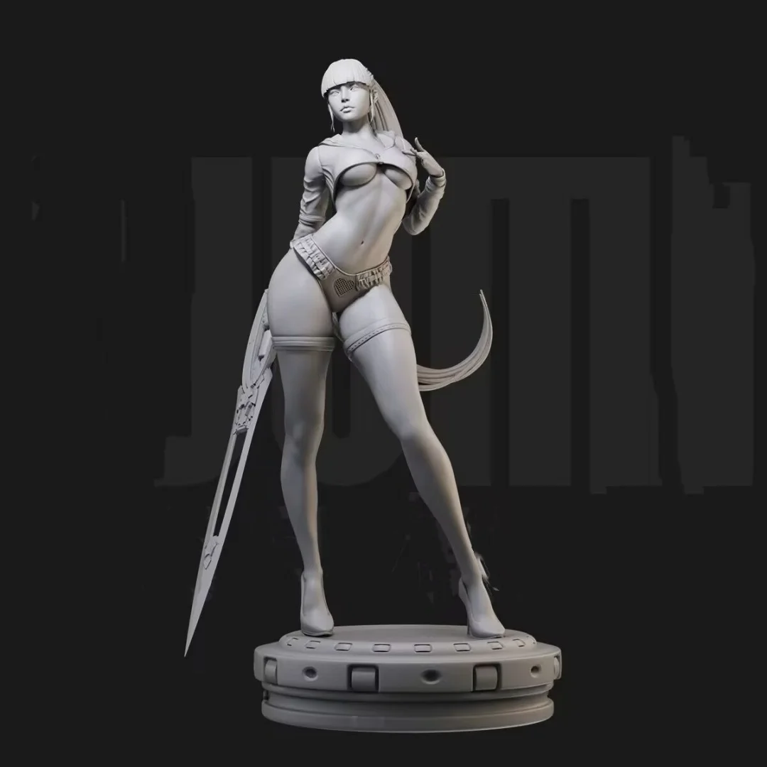 

1/24 Scale Resin Figure Model Kit Eve holds a sword in her right hand Unassembled and Unpainted 3D printing DIY toy 129
