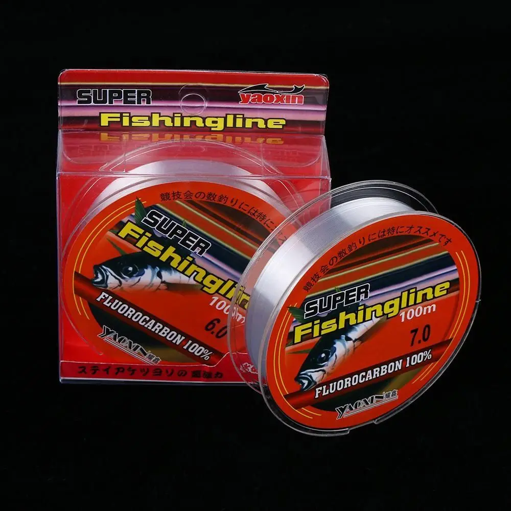 0.8/1.0/1.2/1.5/2.0/2.5/3.0/3.5/4.0/4.5/5.0/6.0/7.0/8.0 100M Super Strong Line 100% Fluorocarbon Monofilament Nylon Fishing Line