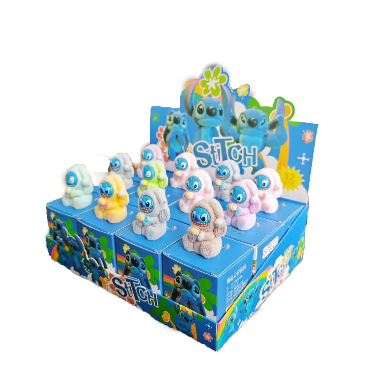 Disney Stitch Blind Box Figurki Stitcha Urocza Lilo i Stitch Lalka Niespodzianka Mystery Box Breloczek Zawieszka do Torby Dekoracja Prezent dla Dzieci