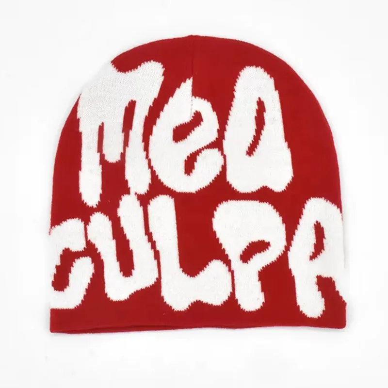 Y2K Knitted Hats Men's And Women's Jacquard Hats Outdoor Riding Europe And The United States Fashion Warm Hat