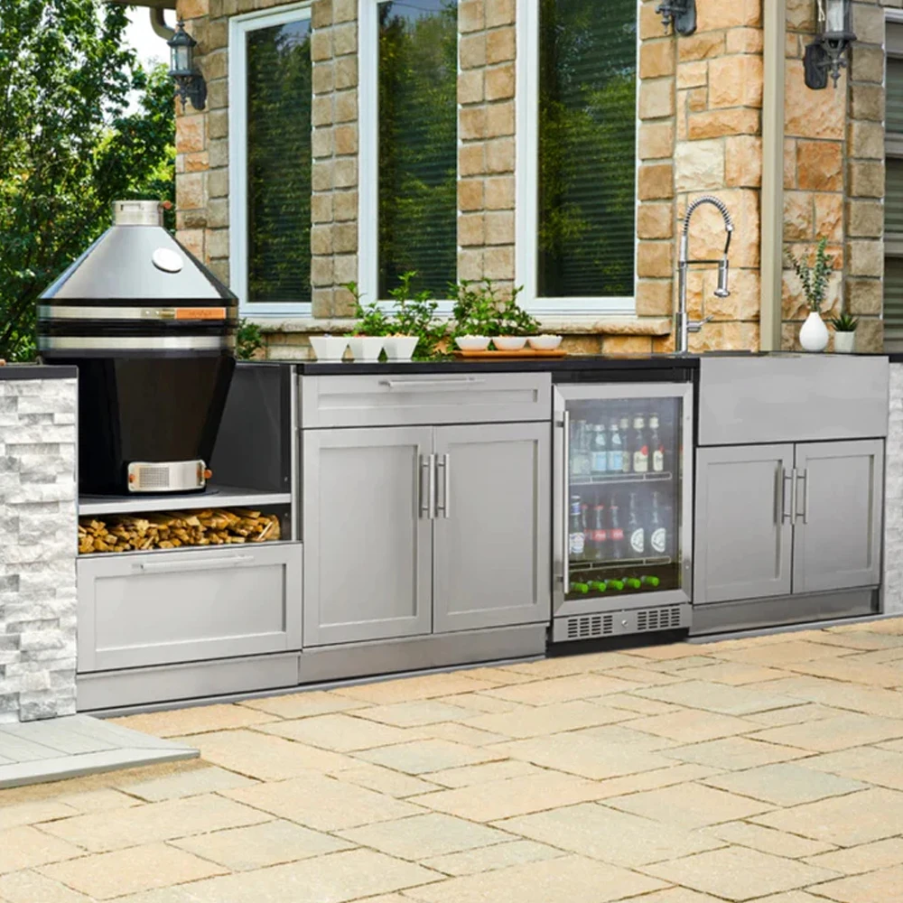 Picture 7: Modern Customized Cook BBQ Modular Stainless Steel Outdoor Kitchen Cabinet with BBQ