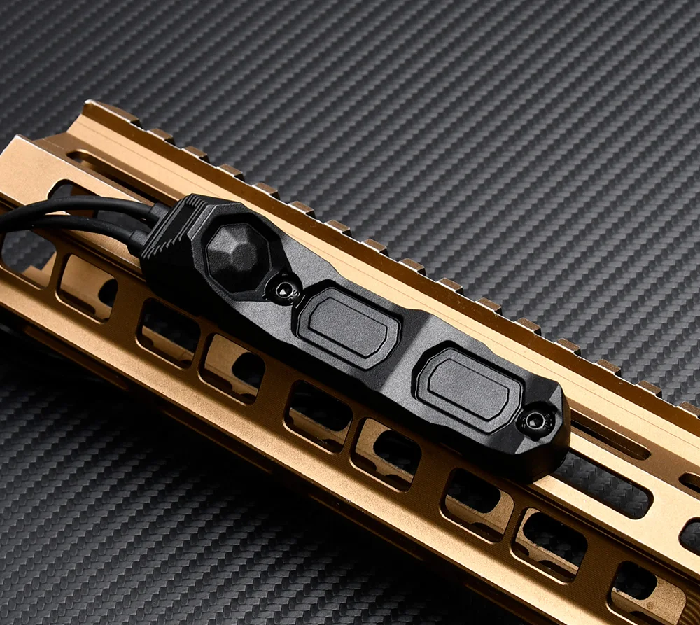 AXON Taktischer Fernbedienungs-Druckschalter Mod-Knopf Kompatibel mit SF M300 M600 2.5 3.5 Crane Plug Passend für 20mm-Schiene für NGAL PEQ OGL – Detail 6