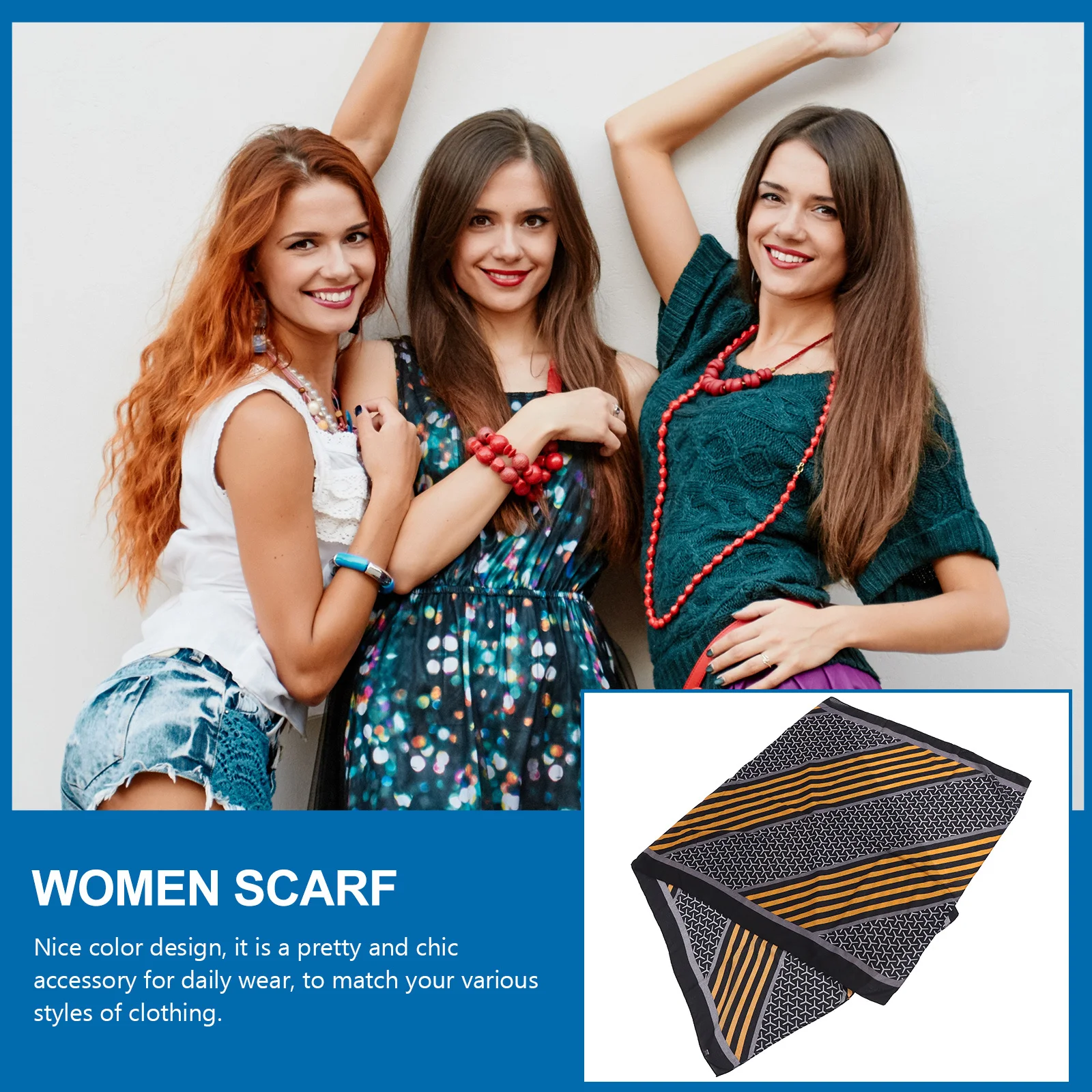 

1 pc Women Scarf Premium Cotton Linen Scarf Lightweight Shawl Elegant Chic Accessory Daily Wear Multi-Use All Seasons